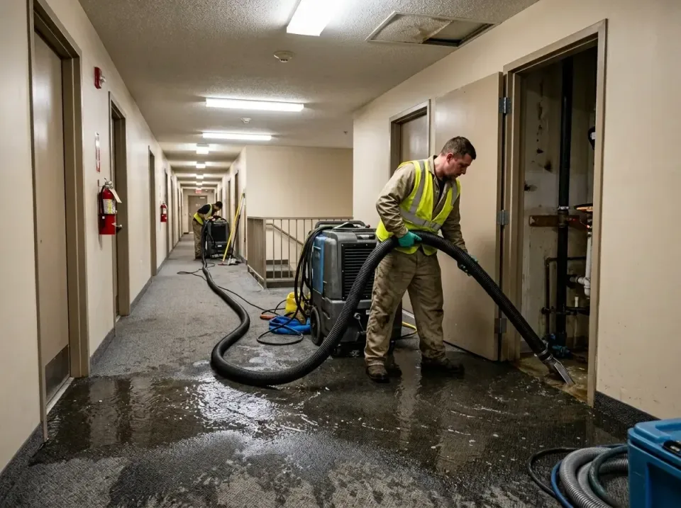 multi-unit-apartment-hallway-f-005 — frequently asked questions, Emergency Burst Pipe Water Extraction & Removal in Chariton…